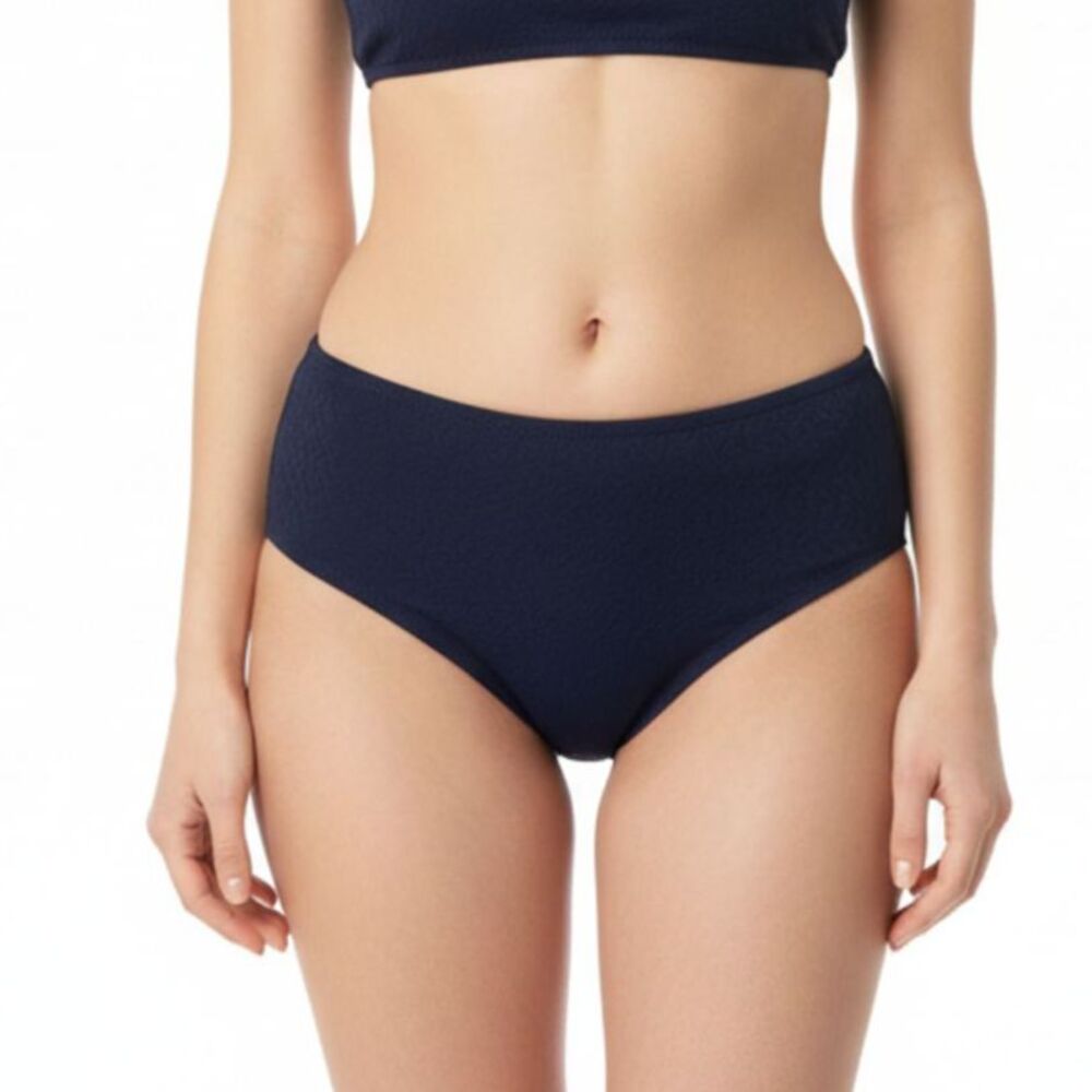 Valentino Navy Blue Logo Print Bikini Swim Suit Bottoms M